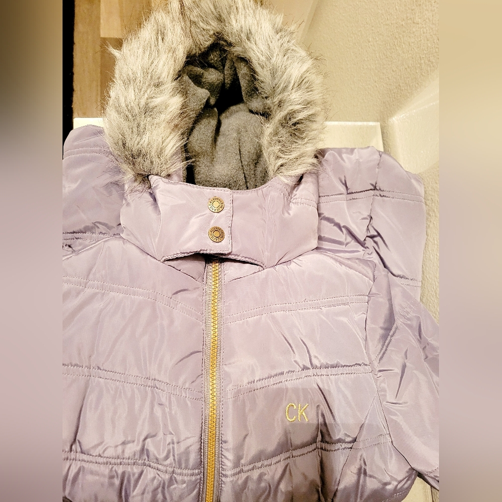 Calvin Girl Hoodie Puffer Coat